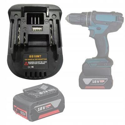 Адаптер аккумулятора Bosch 18V для Makita 18V – Совместимость с инструментами Makita | Прочная конструкция | Легкая установка