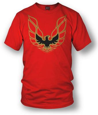 Красные футболки унисекс с логотипом Wicked Metal Trans Am Firebird