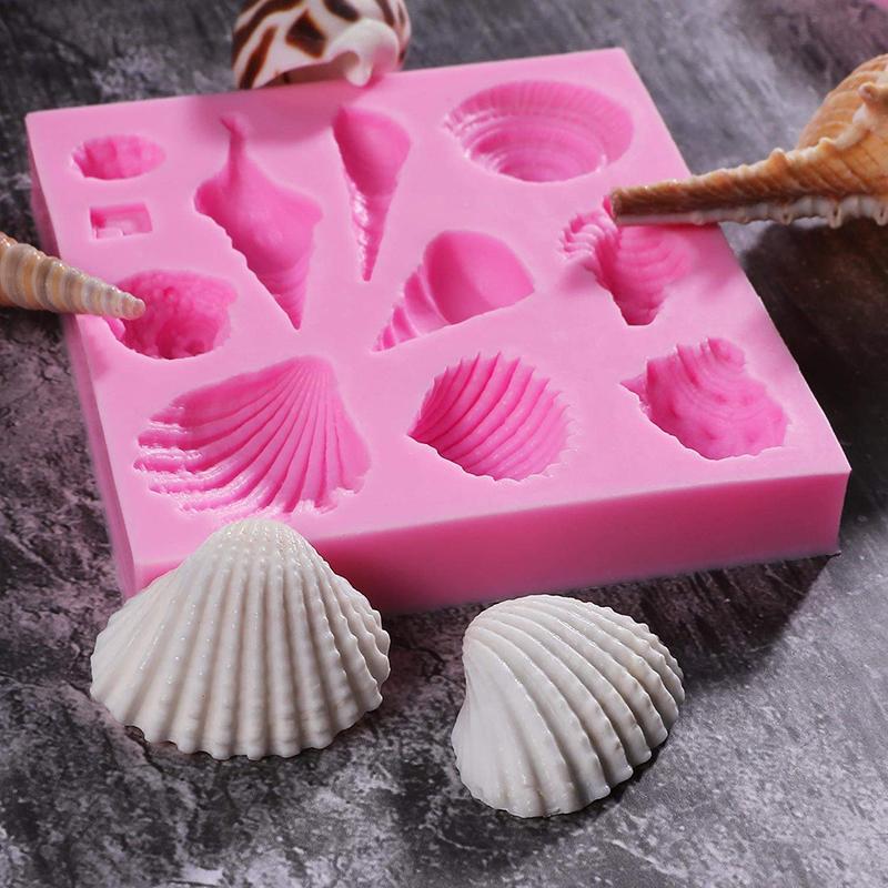 3PC/Set Mermaid Tail Fondant Cake Moulds Silicone Mold Cake Decorating Baking Tools Handmade Soap Mold Fish Fork Tail