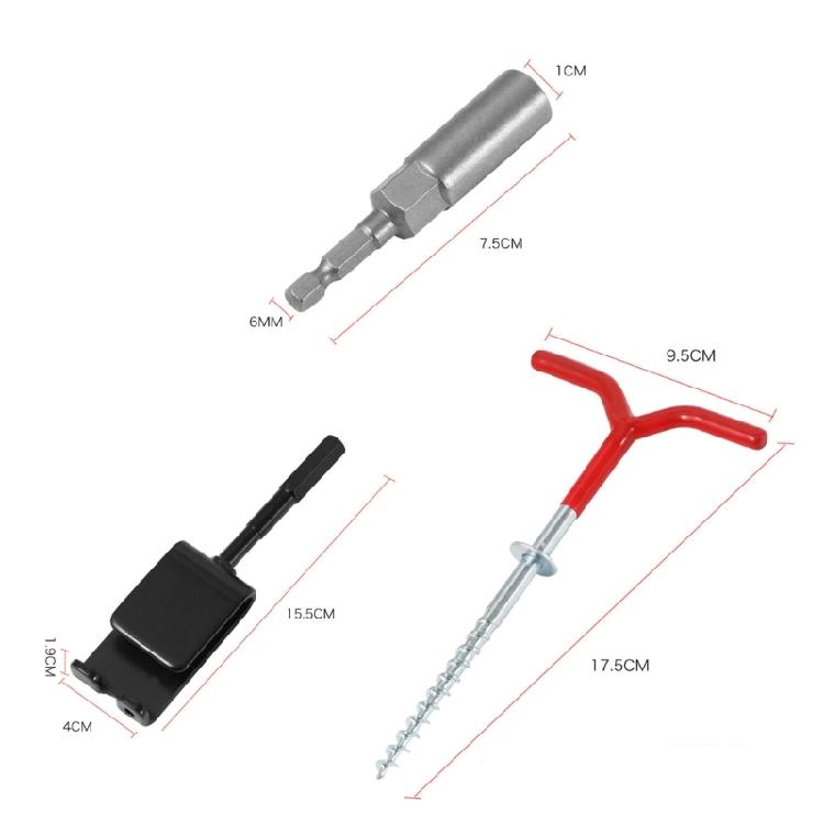 Быстрое крепление для ледобура Коллекция крепежа Содержит 6 винтов с покрытием и соединительную деталь