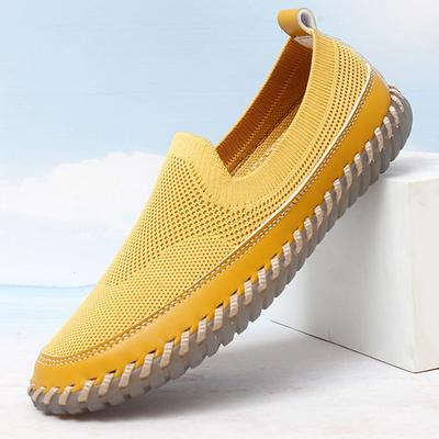 20252025 Популярные плетеные женские туфли большого размера, нескользящие, с мягкой подошвой, повседневные, ручной работы, дышащие, туфли для мам