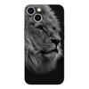 Black Tpu Case For Vivo Y21 Y51A 2021 Y21S Y33S Y51 2020 Y51S Y53s 4G Y72 5G Back Cover Animals The Lion
