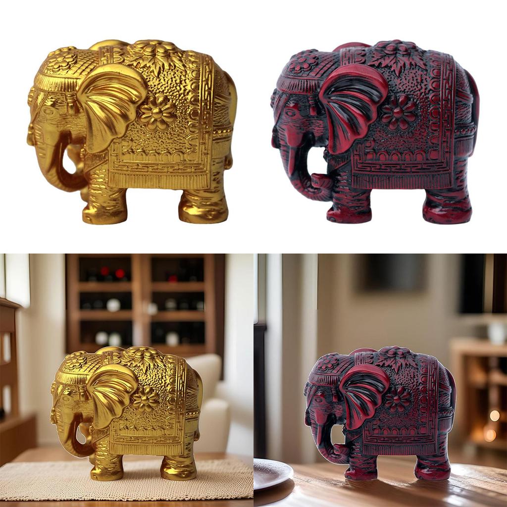 Статуя слона, статуэтка из смолы, украшение, декор стола, статуэтки из смолы, слон