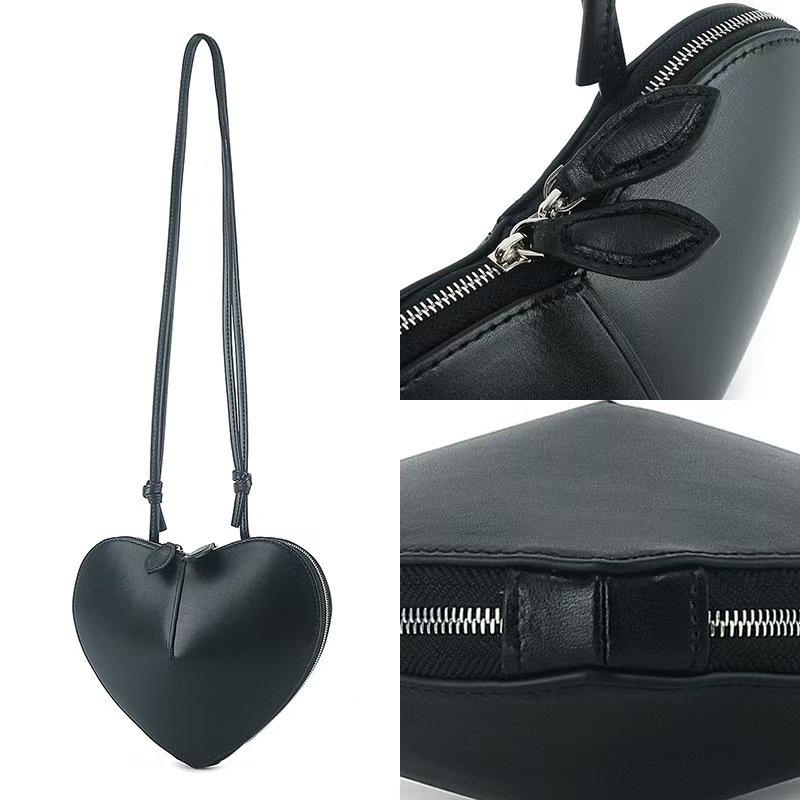 2025 Spring/Summer Peach Heart Women's Crossbody Bag - Stylish, Versatile Single-Shoulder Design Inspired by Japanese and Korean Fashion