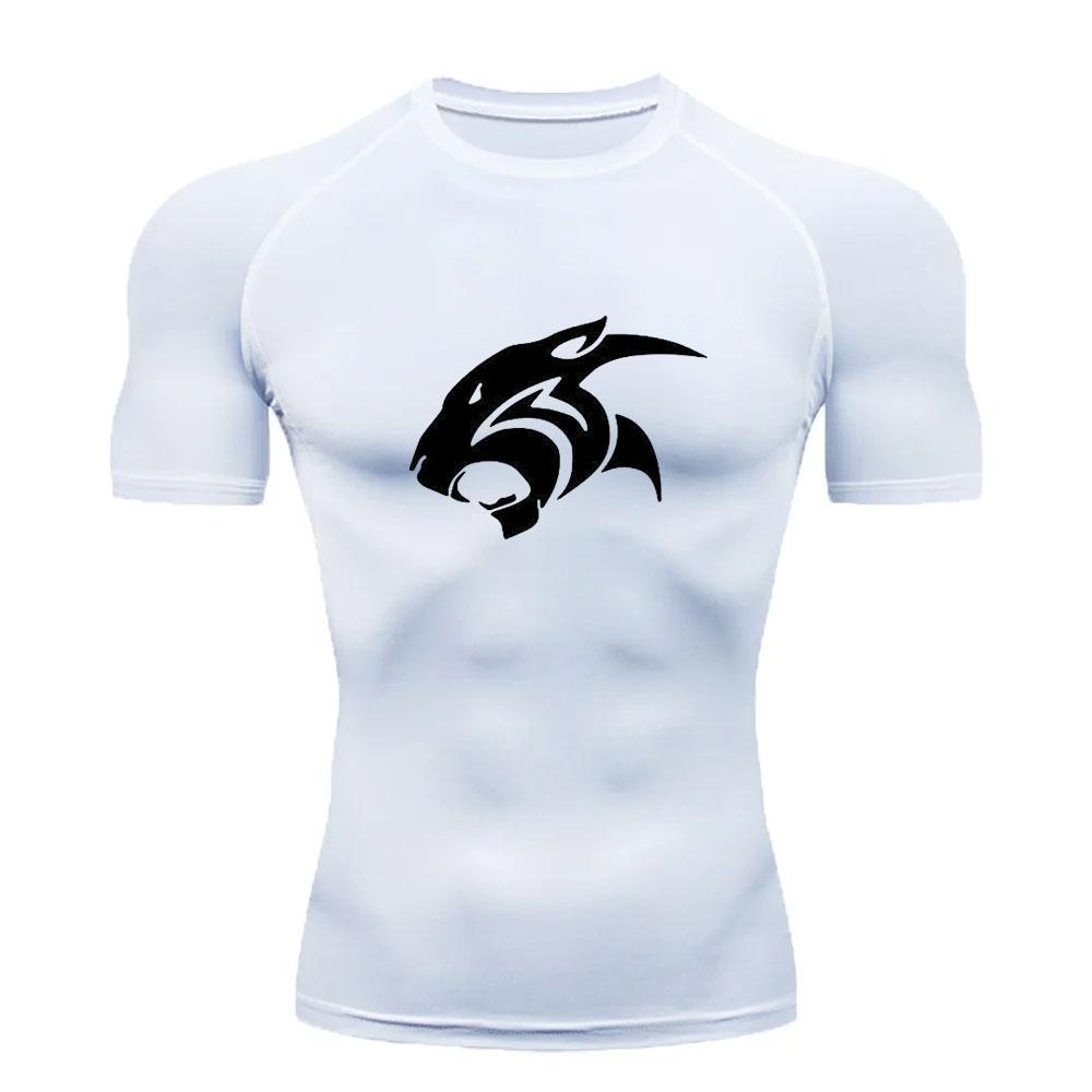 2024 Men's Compression Shirt, Running Sportswear, Gym, Bodybuilding, Quick-Drying, Summer Sports Top, S-3XL
