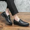 Обувь для мужчин Лоферы слипоны модные повседневные мужские туфли роскошные кожаные британский стиль уличные формальные мягкие туфли мужские мокасины