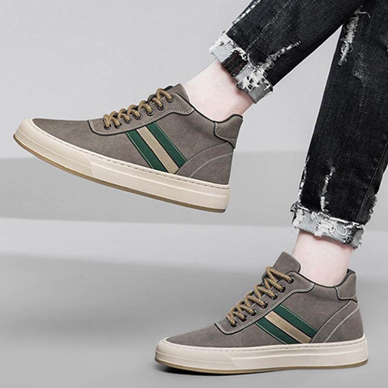 Мужские кроссовки из натуральной кожи Elevator Sports Shoes 4/6/8 см Casual Fashion Lift Sneaker Boots Non-Slip Casual Running Shoes Size 38-44