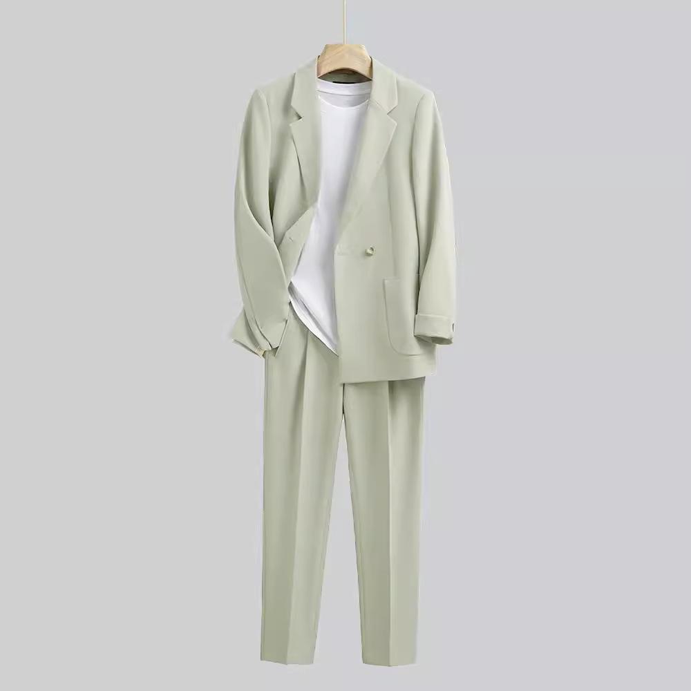 Мужской высококачественный свободный пиджак в корейском стиле — красивый, стильный, зрелый дизайн для весны и лета