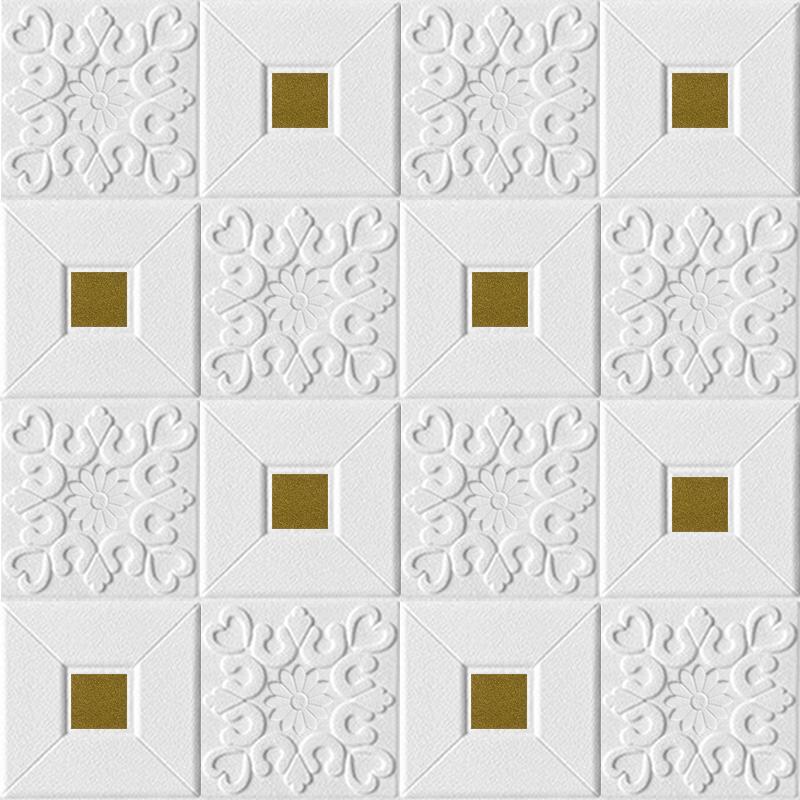 12 шт. 3D матовые наклейки на крышу, пенопластовая потолочная настенная плитка, домашний декор, клейкая водостойкая декоративная панель для гостиной, резная панель обоев