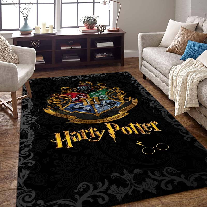 Harry Potter Logo Home Decor Rug, Bedroom Mat, Digitally Printed Movie-themed Mat, Large Play Mat1