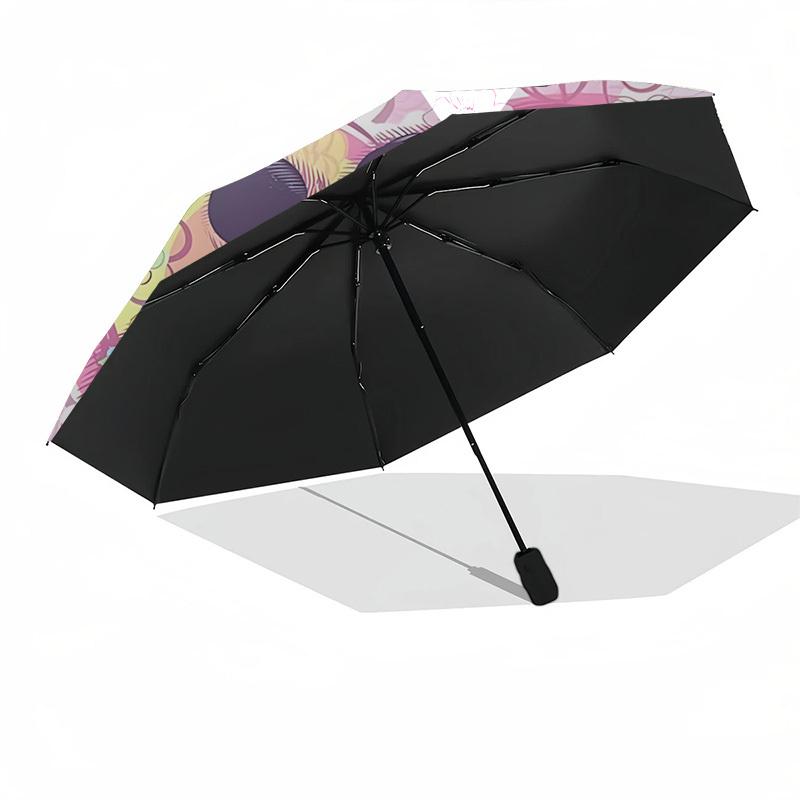 Mickey and Minnie Themed Automatic Opening and Closing Umbrella, Brightly Colored 8-rib Portable Umbrella, Suitable for Men and Women, A Perfect Gift