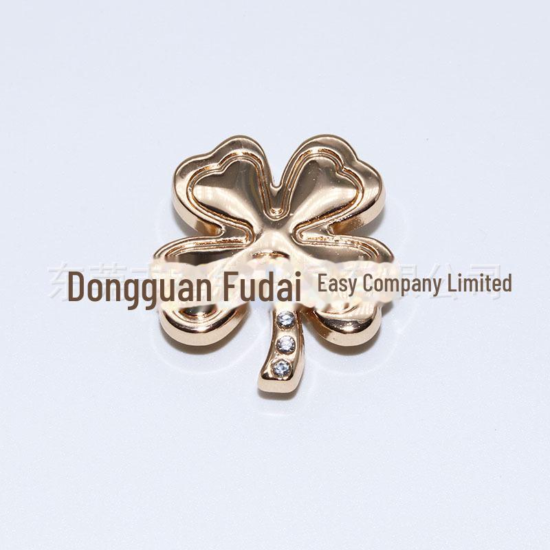 2024 Золотая металлическая пряжка для обуви в виде цветка Аксессуары для DIY и торговых центров