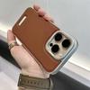 Модный чехол No Borders для Apple 13 14 15 16 Promax, новый роскошный противоударный кожаный чехол для iPhone 12 13 14 15 16 Pro Max