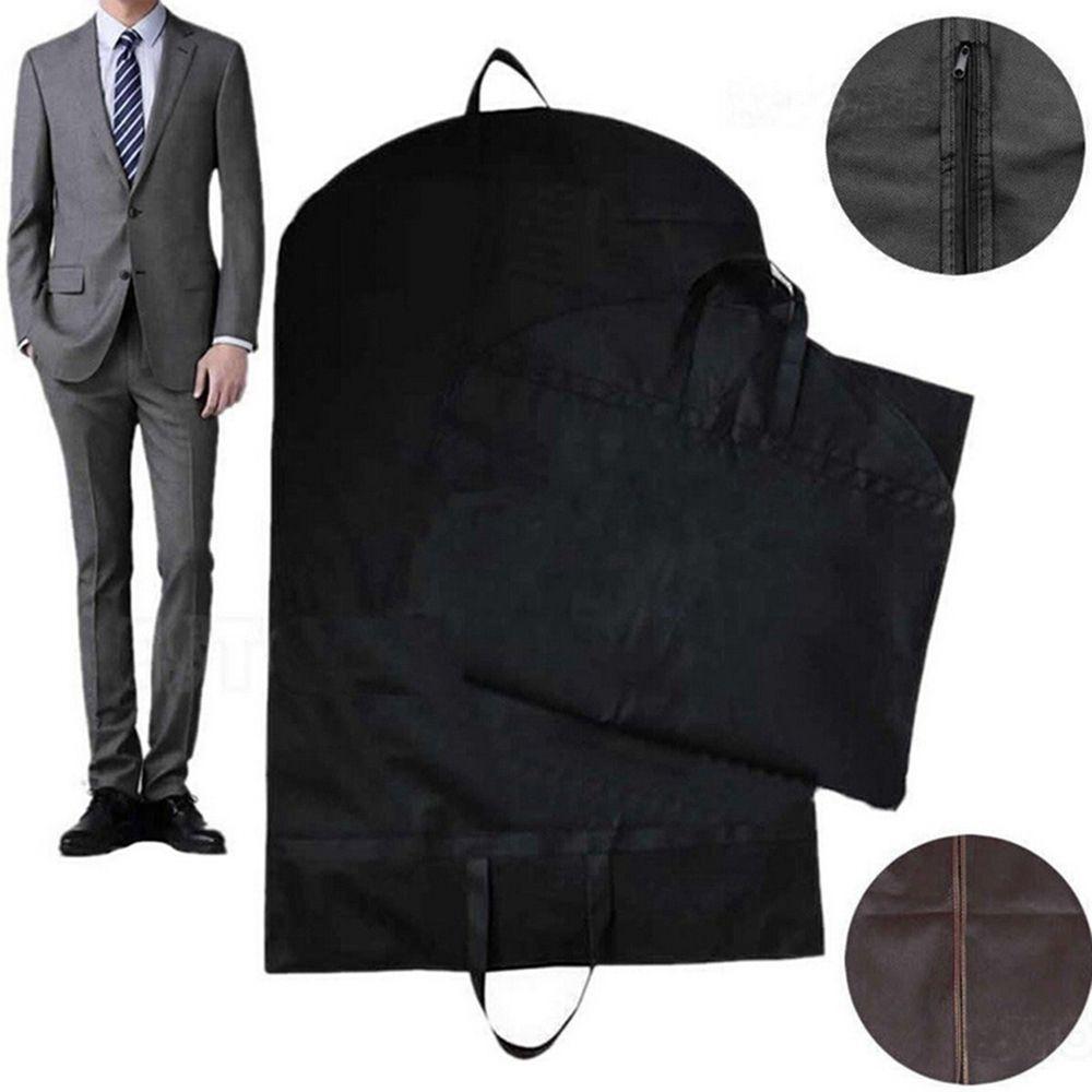 Suit Storage Bag Coat Wardrobe Organizer Clothes Dust Cover Garment Bag Cover Non-woven Fabric Case