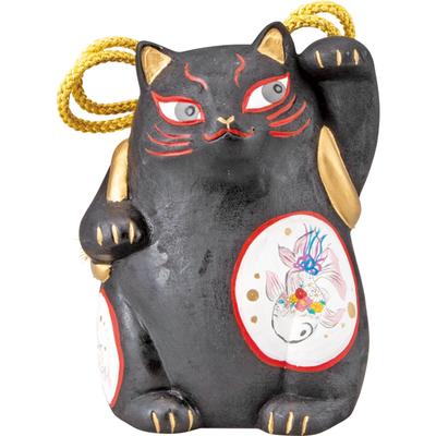 Милая Новая Свинка 9 x Японский Кот Сделано в "Kabuki Cat" Банк Манеки-неко, Прибл.. 12см, Подарок, Консьерж, Мерчандайз, Черный, Япония, san4578-2