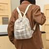 Рюкзак Campus Retro Plaid для учеников младших и старших классов, школьная сумка для девочек, большая вместимость, школьная сумка для книг