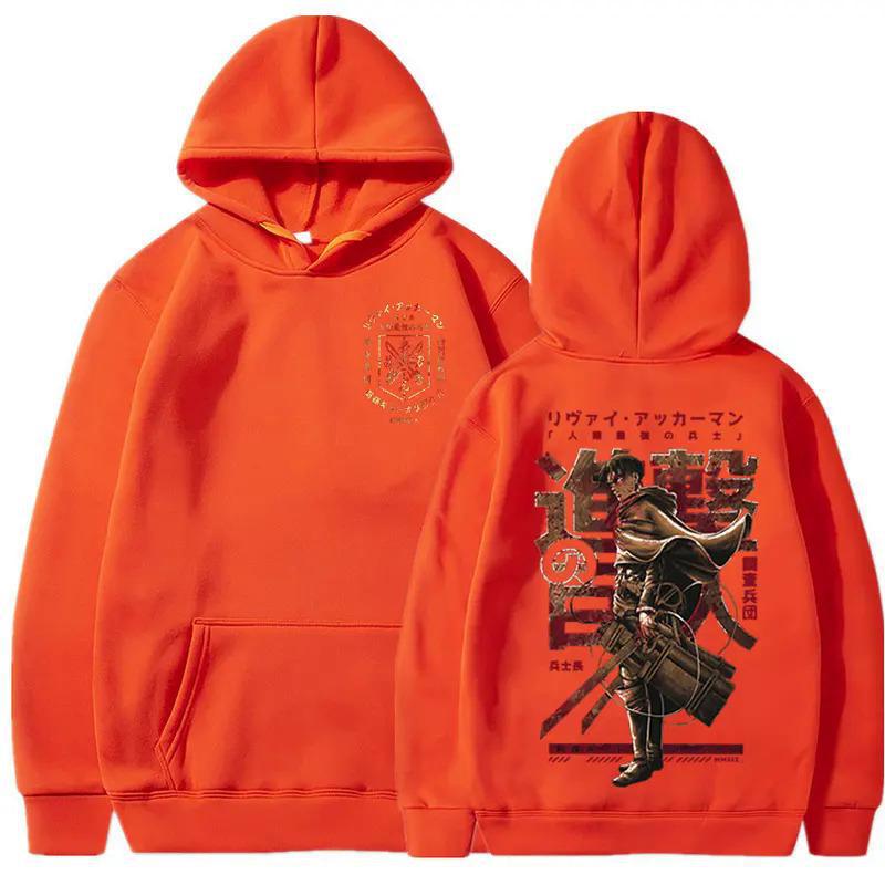 Горячая аниме-толстовка с капюшоном «Атака титанов» Levi
