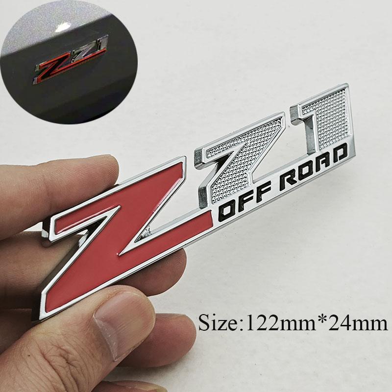 3D Metal Car Styling Logo Z71 Z71 OFF ROAD Trunk Badge Front Grille Emblem Sticker For Chevrolet Silverado Colorado Cheyenne