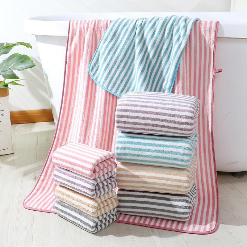 Coral Velvet Bath Towel Thick Soft Towel 70 X 140 Cm