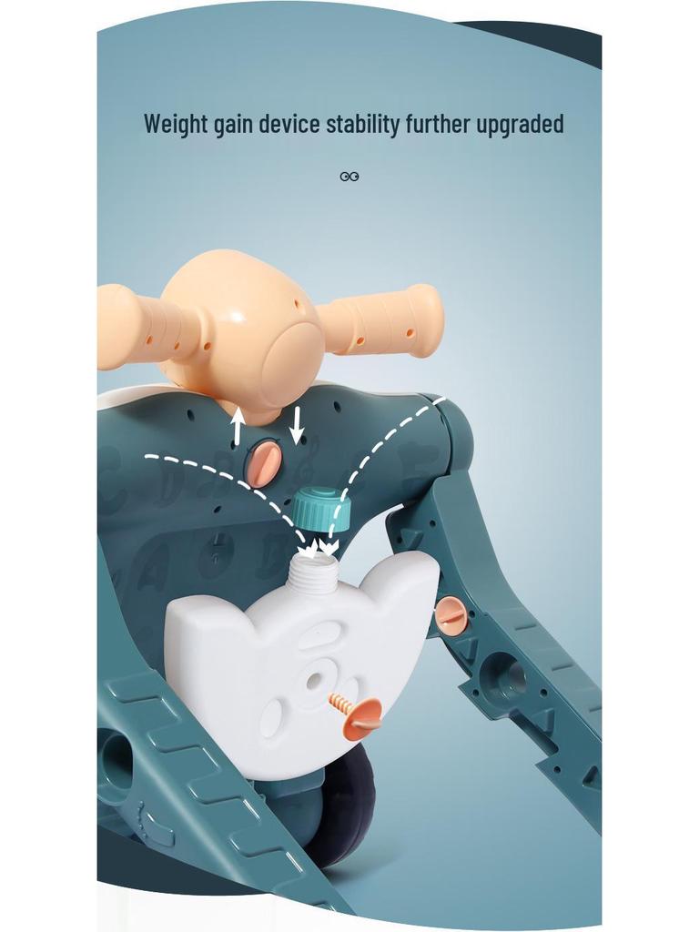 Регулируемая 3-в-1 детская ходунка и игрушка-коляска для толкания для детей в возрасте 0-3 лет