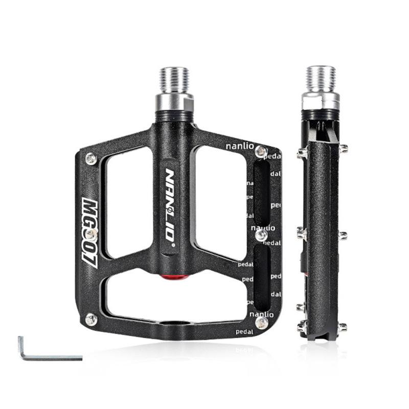 1 пара велосипедных педалей, сверхлегкий алюминиевый сплав, нескользящий стальной подшипник, стильный горный дорожный велосипед