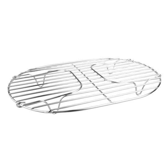 Решетка для жарки из нержавеющей стали, усиленный противень для выпечки, подставка для барбекю для курицы, рыбы, овощей