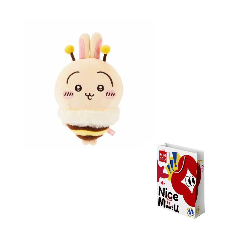 MINISO x Chiikawa Хачиварэ, Чиикава, Усаги Сезон Сакуры Пчелиные Куклы Плюшевая Кукла Трубы Высокая Кукла