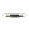 Metal Marble Bathtub Rack Anti Slip Space Saving Multi Functional Expandable Bathtub Tray House