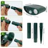 Solar Animal Repellant Ultrasonic Cat Dog Repellant Solar Powered Waterproof Animal Deterrent with 3 Vertical Rod SafetyAA