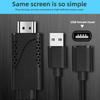 2 In 1 USB To HDMI-Compatible HDTV Adapter Cable 1080P Digital Projector AV iPad HD Converter T R6I3