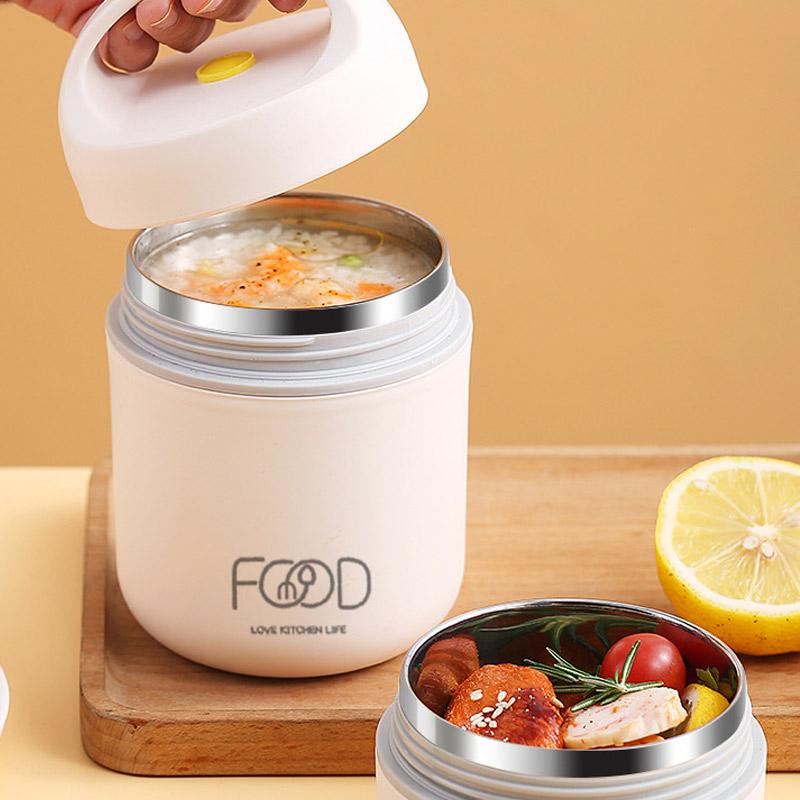 Двухслойный герметичный термоконтейнер на 680 мл, термоконтейнер для ланча, чашка для хлопьев