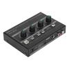 AMP‑14II 4 Channel Headphone Amplifier Compact 4 Way Stereo Headphone Amplifier with 12V 2A Adaptor for Studio Stage
