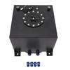 5 Gallon 20L Fuel Cell Tank with Cap Aluminum Alloy Black Fuel Cell for Hot Rod Street Racing Track