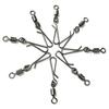 10# Stainless Steel Heavy Duty Ball  Fishing Snap Connector with Pin Bearing Barrel  Rolling Swivel