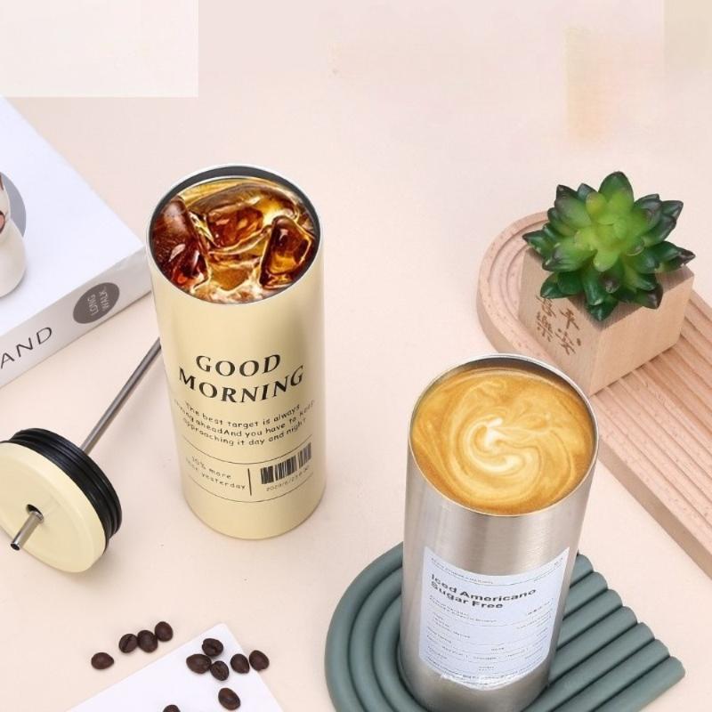 Stainless Steel Coffee Mug 16oz Portable Insulated with Straw for Outdoor Adventures and Travel