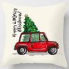 Christmas Truck Tree Pillowcase Festival Gift Cushion Cover Home Decoration Car Sofa Cushion Cover Funda De Almohada