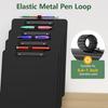 2 Pack Black Clipboard with Pen Holder, 8.5 x 11 Plastic Clip Boards with Black Low Profile Clip, Letter Size for Classroom, Teacher, Students,