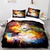Lion Duvet Cover Set 3D Print Wild Animals Colourful King Queen Size For Kids Teens Adults Bedding Set Polyester Comforter Cover