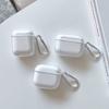 Простой и прозрачный Премиальное ощущение Однотонный Для Airpod 4 3 2 1 AirPod Pro 3 2 Чехол для наушников Пылезащитный Противоударный Брелок
