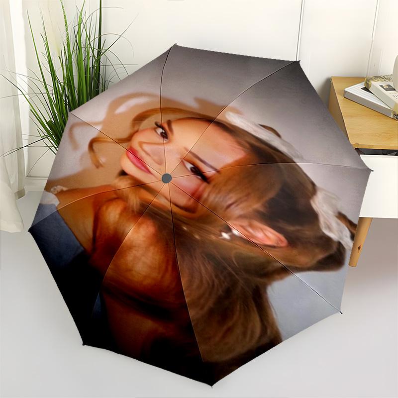 1pc movie Umbrella Portable Folding Umbrella Iron Frame Hole Bone Structure Outdoor Home Umbrella