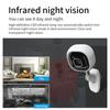 1080P HD WIFI Камера, Внутренняя камера видеонаблюдения, Ночное видение, Двусторонняя аудиосвязь, Обнаружение человека, Камера безопасности