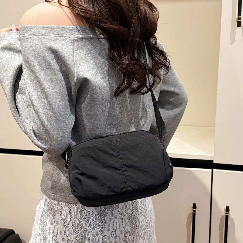 Мужская и женская модная легкая сумка-сатчел, новая нейлоновая маленькая квадратная сумка, для активного отдыха и путешествий, на плечо, через плечо.