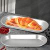 4PCS Aluminium Zinc Zinc Alloy Sausage Bread Baking Pan Oval Strip Bread Pan Hot Dog Bread Mold  Oven
