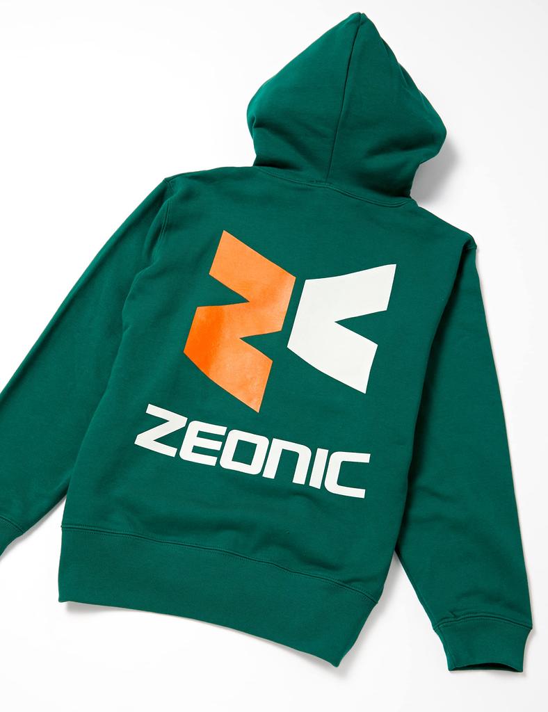 COSPA Mobile Suit Gundam Zeonic Zip Hoodie, Ivy Green, Size Small