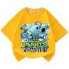 Растения против. Футболка с изображением Горохострела из игры Plants vs. Zombies для мужчин, женщин и детей, с коротким рукавом, мультяшный топ, пижама, базовый слой