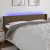 VidaXL LED Headboard Bedroom Furniture Double Bed Accessory Head of Bed Frame Interior Dark Brown 3123253