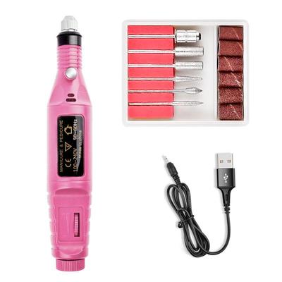 MOONN Nail Drill Machine Mill Cutter Набор пилочек для ногтей USB Электрический полировщик ногтей Маникюр