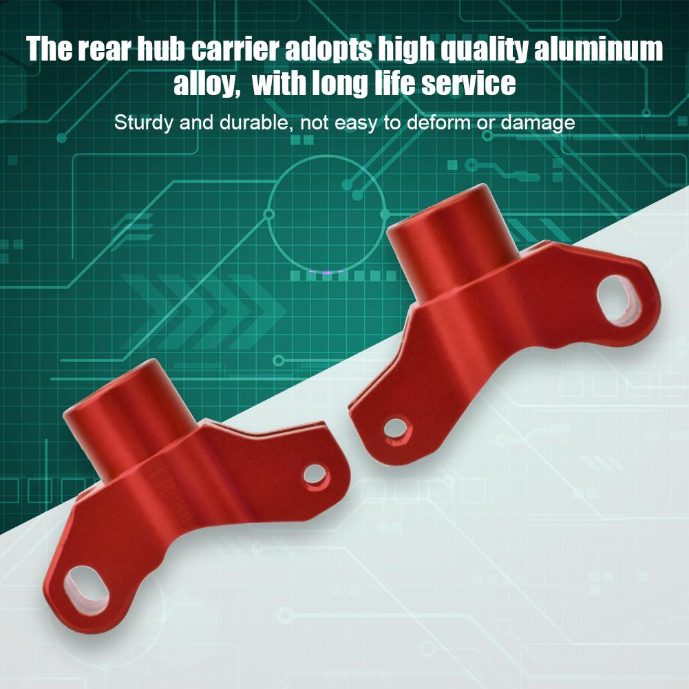 Aluminum Alloy Rear Hub Carrier (L R) (Al.) for KYOSHO 4WD Optima Maxima RC Car PartsRed