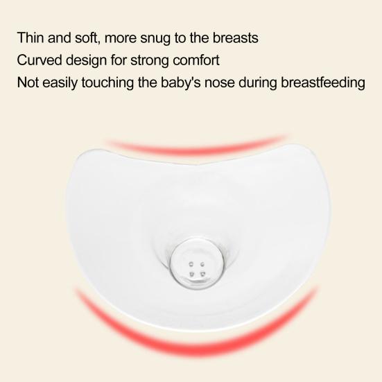 2 шт. ультратонкие силиконовые накладки на соски, удобные для грудного вскармливания, не содержат BPA, супермягкие, с футляром для переноски, накладки на соски