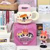 Керамическая кружка Powerpuff Girls с крышкой для подарков на день рождения девочек, практичные сувениры, высокоценные чашки для питья